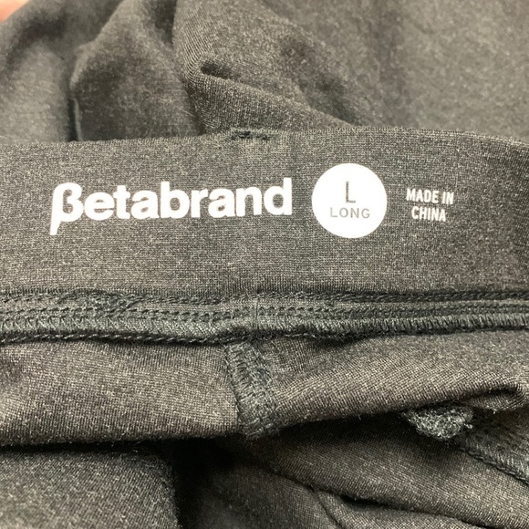 Betabrand Boot-Cut Classic Dress Pant Yoga  Pant Charcoal‎ Grey Size Large Long - Picture 9 of 10